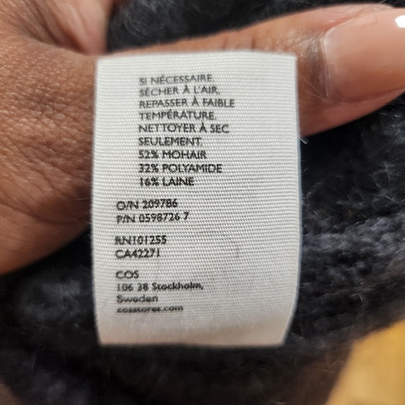 COS Tonal Mohair Jumper Ombre Pullover Minimalist Sweater - Picture 9 of 9